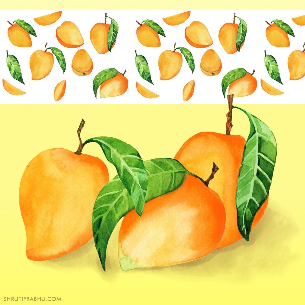Mangoes - Food Illustration